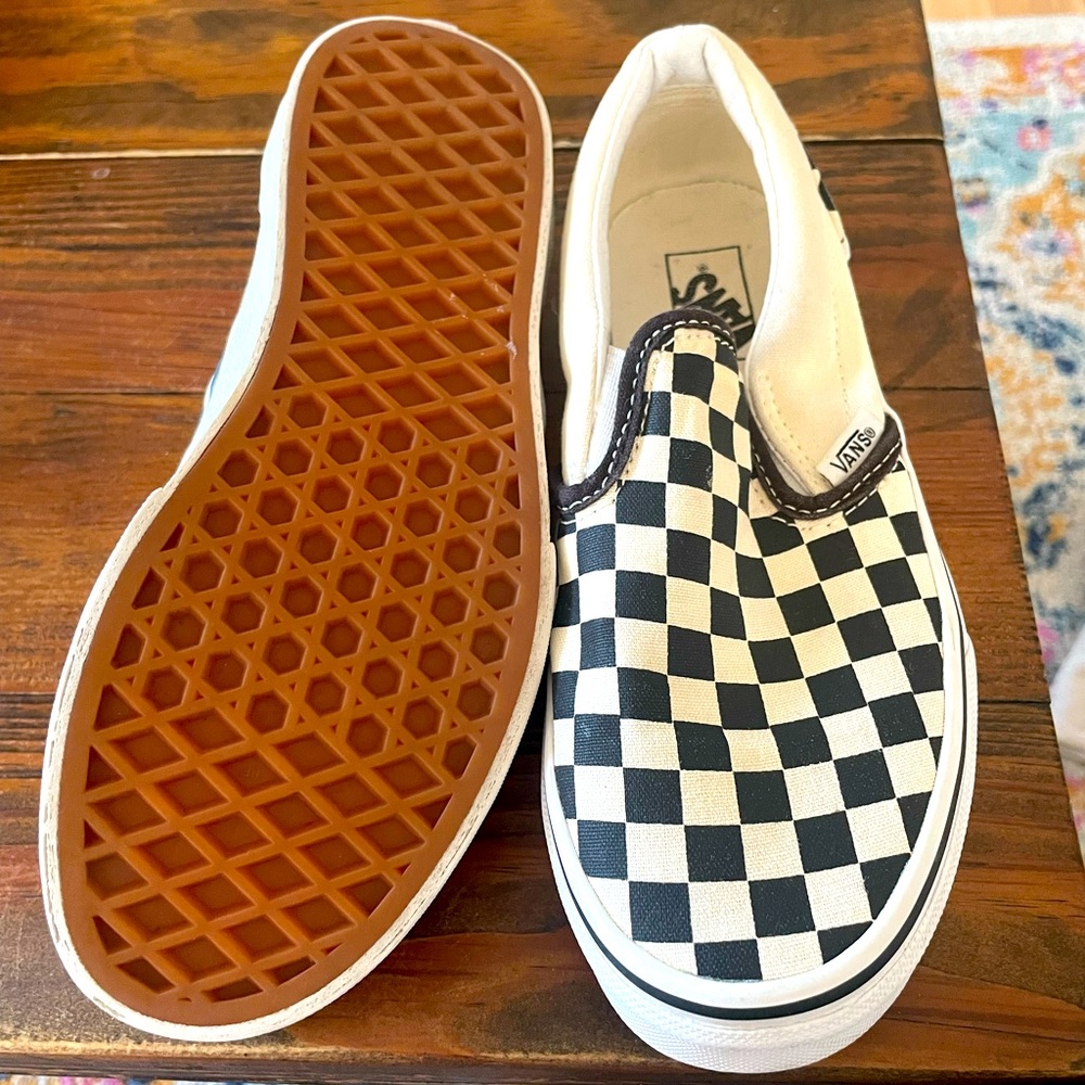 Black and white checkered vans